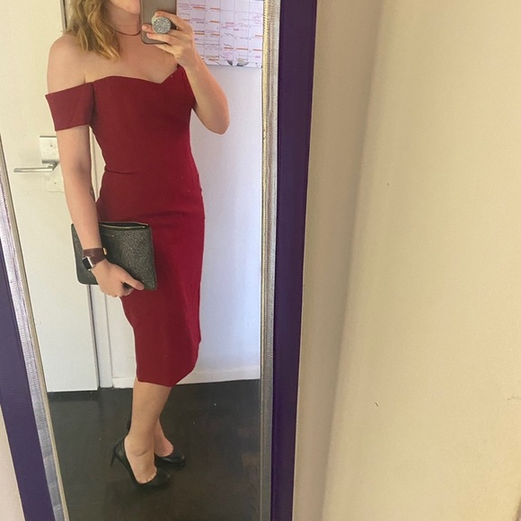 Dress the Population | Bailey Dress | Garnet - Picture 4 of 6